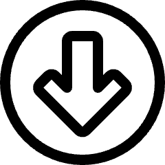 Arrow Thick Circle Down 1 Icon from Ultimate Regular Set