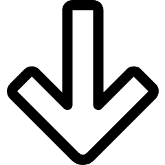 Arrow Thick Down 1 Icon from Ultimate Regular Set