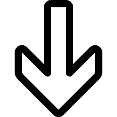 Arrow Thick Down 3 Icon from Ultimate Regular Set