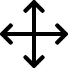 Diagram All Direction Expand Icon from Ultimate Regular Set