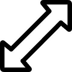 Diagram Arrow Diagonal 1 Icon from Ultimate Regular Set