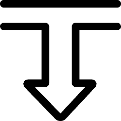 Diagram Arrow Down 1 Icon from Ultimate Regular Set