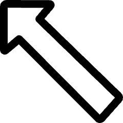 Diagram Arrow Up Left Corner Icon from Ultimate Regular Set