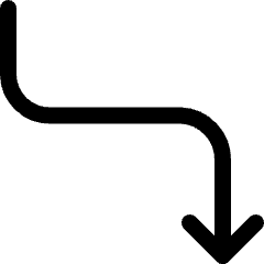 Diagram Curve Down Icon from Ultimate Regular Set