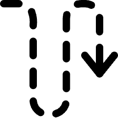 Diagram Dash Wave Down Icon from Ultimate Regular Set