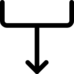 Diagram Fall Down Icon from Ultimate Regular Set