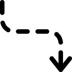 Diagram Fall Fast Dash Icon from Ultimate Regular Set