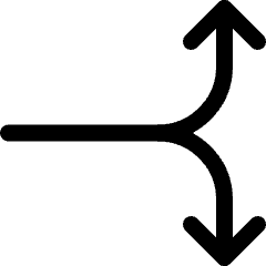 Diagram Split Horizontal Icon from Ultimate Regular Set