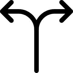 Diagram Split Vertical Icon from Ultimate Regular Set