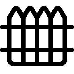 Architecture Fence 2 Icon from Ultimate Regular Set