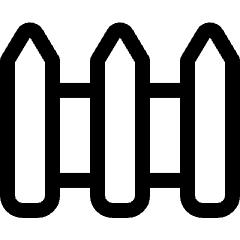 Architecture Fence Icon from Ultimate Regular Set