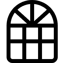 Architecture Window 1 Icon from Ultimate Regular Set