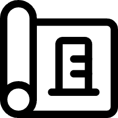 Project Blueprint Buildings Icon from Ultimate Regular Set