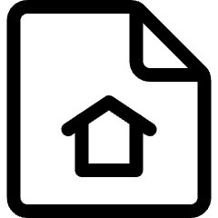 Construction Paper Home Icon from Ultimate Regular Set