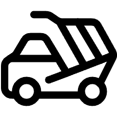 Heavy Equipment Mortar Truck Icon from Ultimate Regular Set