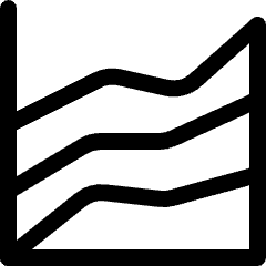 Analytics Graph Lines Icon from Ultimate Regular Set