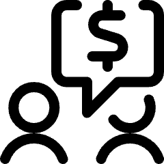 Business Deal Men Cash Icon from Ultimate Regular Set