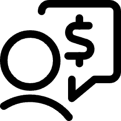 Profile Cash Message Icon from Ultimate Regular Set