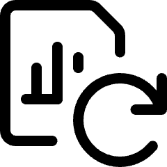 Data File Bars Refresh Icon from Ultimate Regular Set