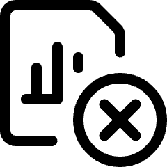 Data File Bars Remove Icon from Ultimate Regular Set
