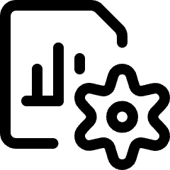 Data File Bars Settings Icon from Ultimate Regular Set