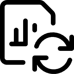 Data File Bars Sync Icon from Ultimate Regular Set