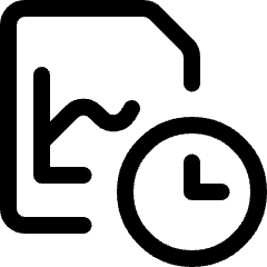 Data File Clock Icon from Ultimate Regular Set