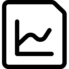 Data File Graph Icon from Ultimate Regular Set