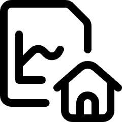 Data File Home Icon from Ultimate Regular Set