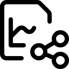 Data File Share Icon from Ultimate Regular Set