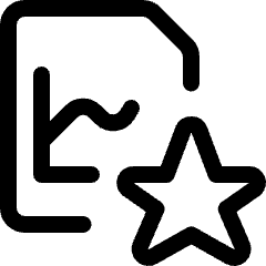 Data File Star Icon from Ultimate Regular Set