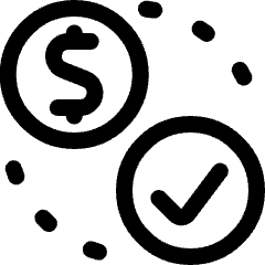 Monetization Approve Icon from Ultimate Regular Set