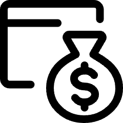 Monetization Browser Bag Icon from Ultimate Regular Set