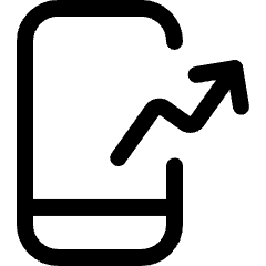 Performance Phone Increase Icon from Ultimate Regular Set