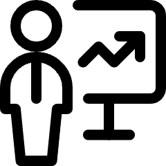 Performance User Graph Icon from Ultimate Regular Set