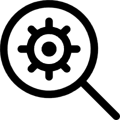 Seo Search Settings Icon from Ultimate Regular Set