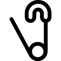 Clothes Design Pin Icon from Ultimate Regular Set