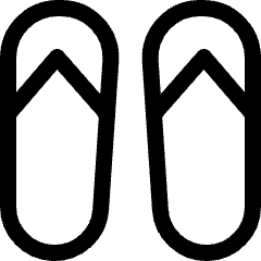 Footwear Flip Flops Icon from Ultimate Regular Set