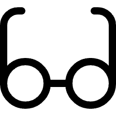 Glasses Retro Icon from Ultimate Regular Set