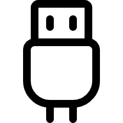 Usb Cable 1 Icon from Ultimate Regular Set