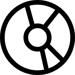 Cd Partition Icon from Ultimate Regular Set