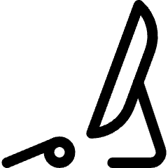 Desktop Monitor Keyboard Icon from Ultimate Regular Set