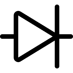 Electronics Diode Icon from Ultimate Regular Set