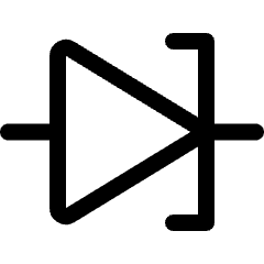 Electronics Tunnel Diode Icon from Ultimate Regular Set