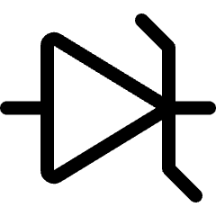 Electronics Zener Diode Icon from Ultimate Regular Set