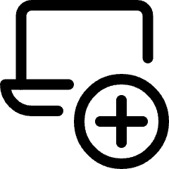 Laptop Add Icon from Ultimate Regular Set