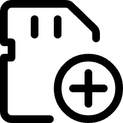 Sd Card Add Icon from Ultimate Regular Set