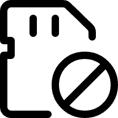 Sd Card Disable Icon from Ultimate Regular Set
