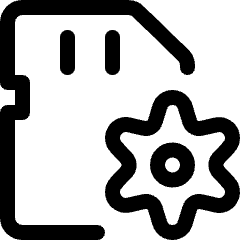 Sd Card Settings Icon from Ultimate Regular Set