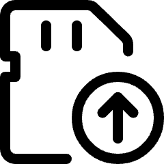 Sd Card Upload Icon from Ultimate Regular Set